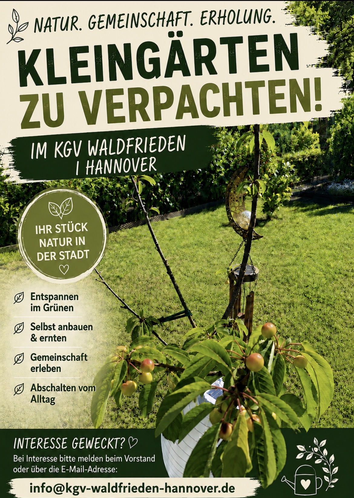 Flyer freie Gärten
